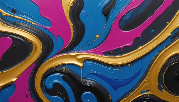 L'art abstrait insuffle une énergie créative unique ici